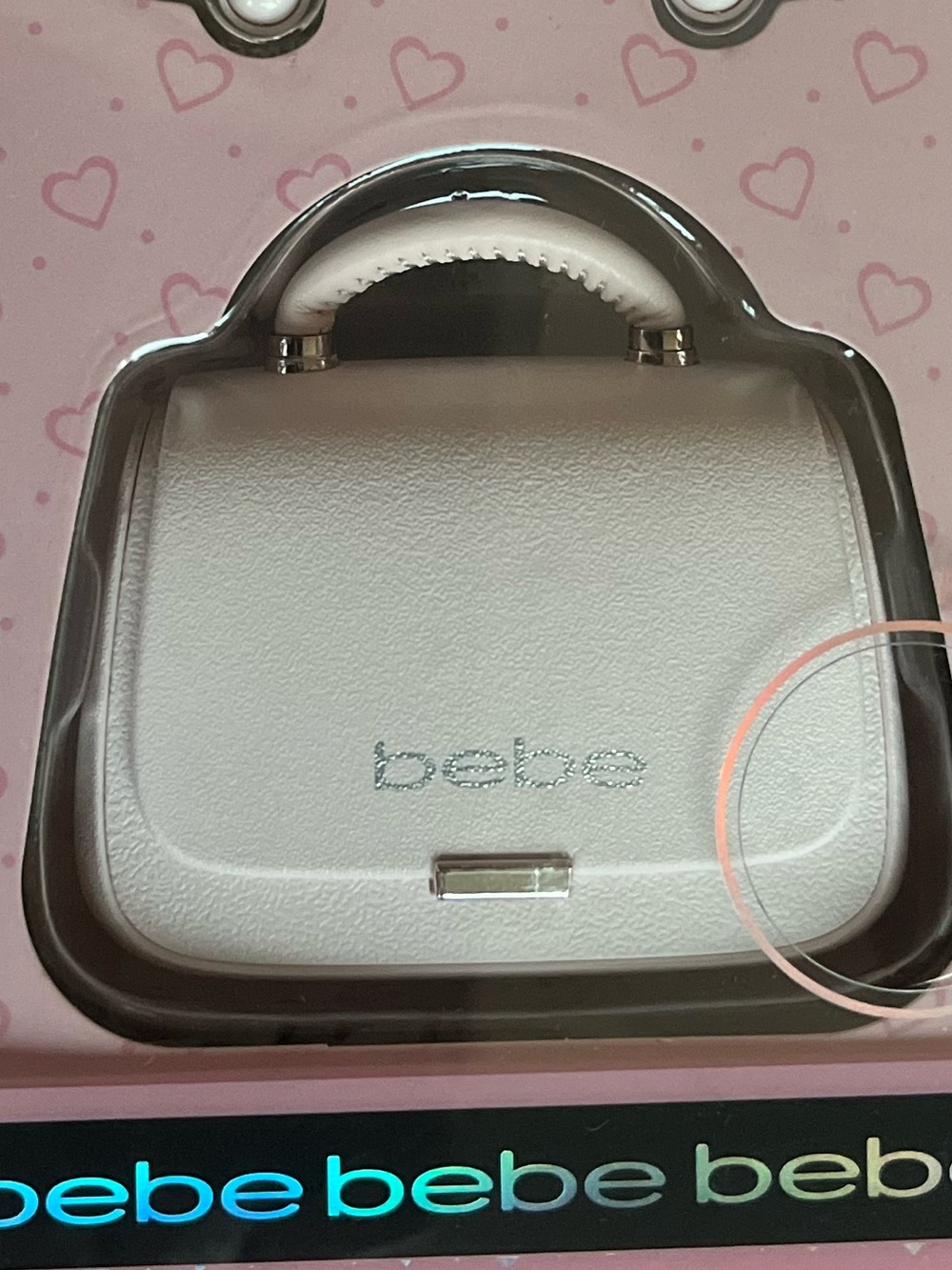 Bebe Wireless Earbuds w/ Matching Pink Purse Charging Case NIB - Picture 3 of 3